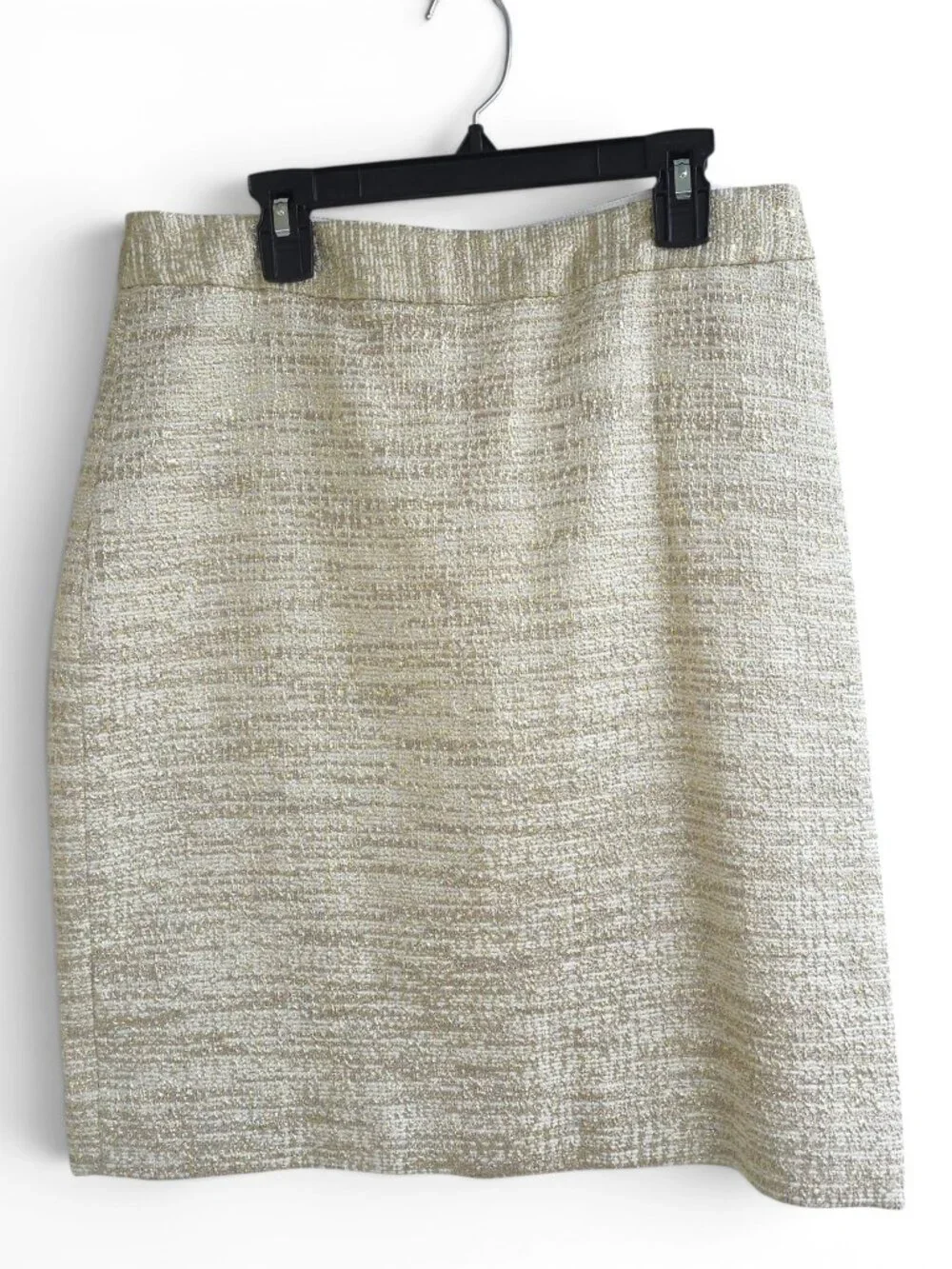Kate Spade New York metallic tweed pencil skirt